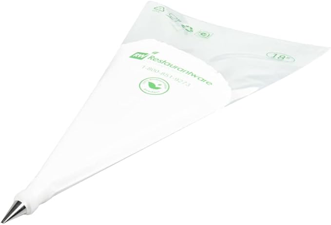 Restaurantware Pastry Tek Leaf Icing Tip 1 Reusable Piping Tip - #349 Dent-Resistant Stainless Steel Decorating Cake Tip Dishwasher-Safe Decorate Cupcakes Cakes or Cookies