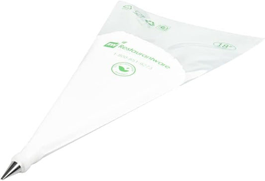 Restaurantware Pastry Tek Leaf Icing Tip 1 Reusable Piping Tip - #349 Dent-Resistant Stainless Steel Decorating Cake Tip Dishwasher-Safe Decorate Cupcakes Cakes or Cookies