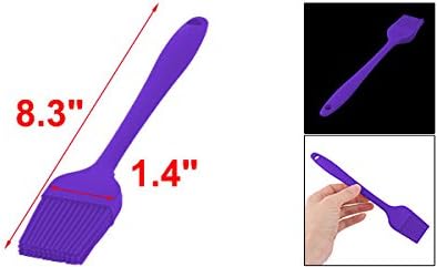 uxcell Silicone Family Bakery Cookie Cake Baking Tool Cream Butter Pastry Brush Purple