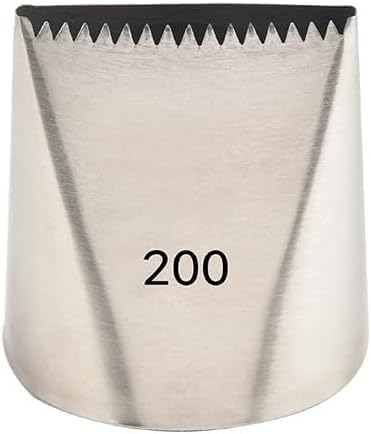 Cake Decorating Icing Tips Set, Crumb Coat Piping Tips, Professional Decorating Tools (Large#200)