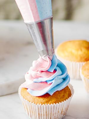 ilauke 15 inch Piping Bags, 100 Pcs Thickened Disposable Pastry Bags Decorating, Icing Piping Bags for Frosting Cake Buttercream Frosting Cupcake Baking Decoration Supplies