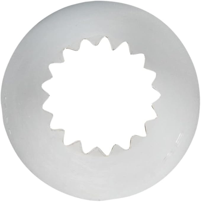 Restaurantware Pastry Tek Piping Tip 1 Open Star Decorating Tip - #8B Dent-Resistant Stainless Steel Icing Tip Dishwasher-Safe Decorate Cupcakes Cakes or Cookies (Pack of 2)