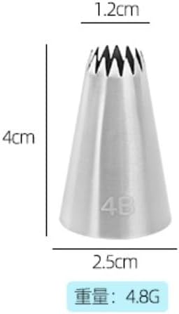 Cake Decorating Icing Piping Tip, large Decorating Tips Stainless Steel, Cake Icer Tips Large Decorating Icing Tips, Decorating Tools, Icing and Piping Tips (4B)