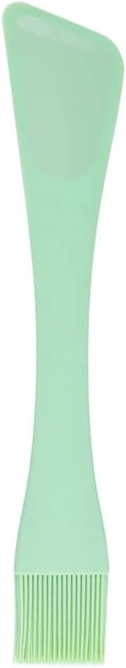 Hemoton Dual-Head Silicone Spatula and Oil Brush,Dual-Purpose Silicone Pastry Brush and Spatula,Baking Scraper,Non-Stick Scraper for Cooking,Mixing and Baking