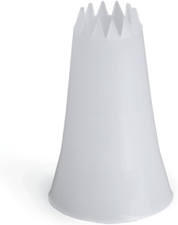 EZ Piping Reusable Open Star Tip #32 – 20 pieces – Standard Size Icing Nozzle (Base Ø 0.75", Height 1.25") – Fits Wilton & Ateco Couplers – FDA HDPE – Made in USA – Cake Decorating Tool