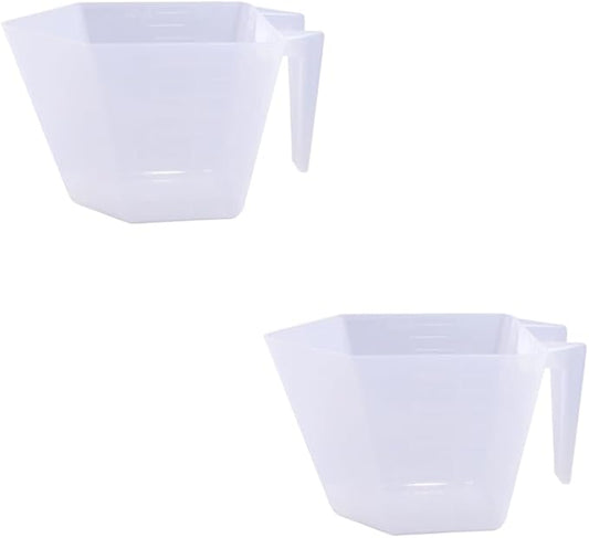1 Cup (8 Oz. | 250 mL) Plastic Scoop for Measuring Powders, Granules, Detergent, Coffee, Pet Food, Grains, Protein, Spices and Other Dry Goods (Pack of 2)