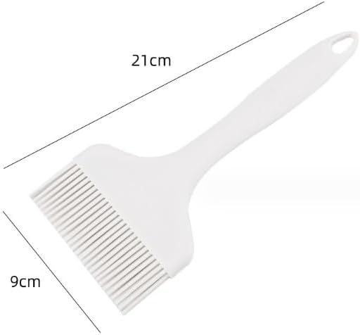 Extra Large Pastry Brush-Silicone Basting Brush for Cooking,Heat Resistant Food Brush for BBQ,Dishwasher Safe Grill Brush (White)