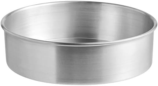10 x 3 Inch Aluminum Round Cake Pan with Removable Bottom, Heavy Gauge, Deep Baking Pan for Cheesecake