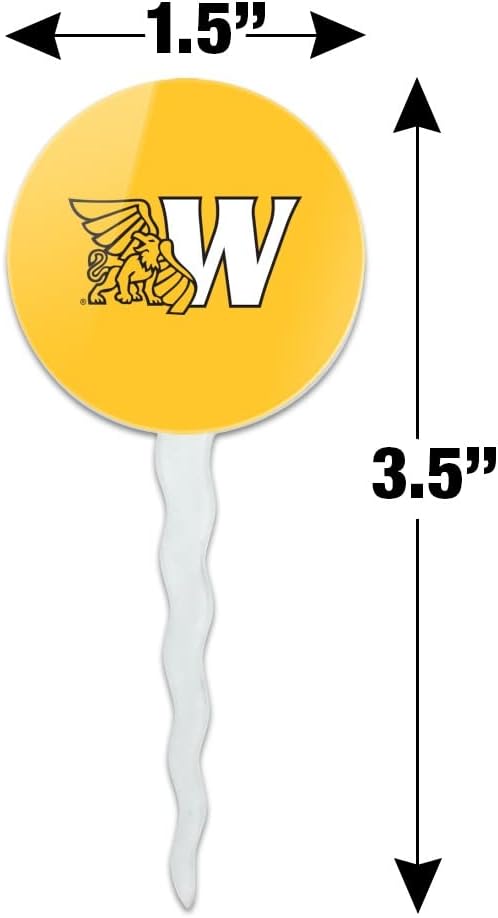 Missouri Western State University Primary Logo Cupcake Picks Toppers Decoration Set of 6
