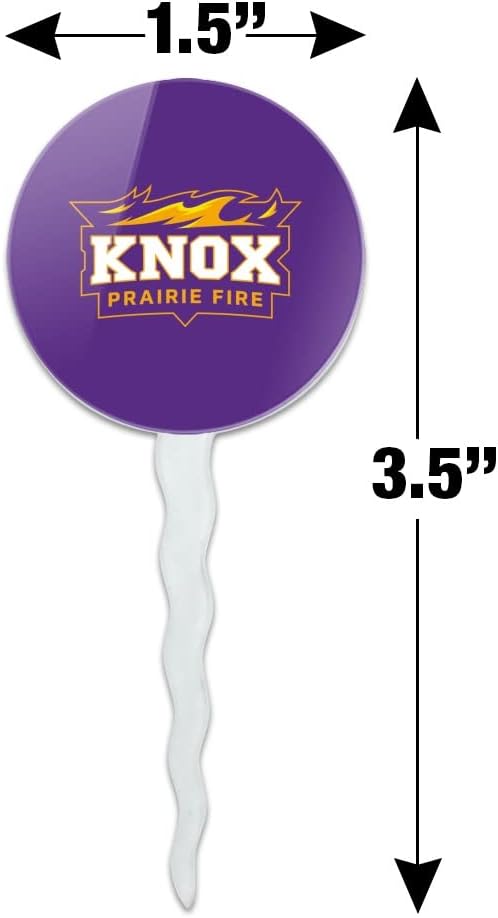 Knox College Primary Logo Cupcake Picks Toppers Decoration Set of 6