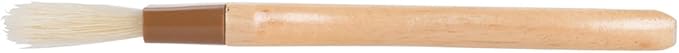 Betolla 1-Inch Pastry Brush – Natural Boar Bristle Basting & Marinade Brush with Lacquered Hardwood Handle for Cooking, BBQ, and Baking