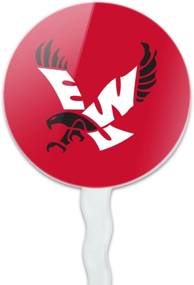 Eastern Washington University Primary Cupcake Picks Toppers Decoration Set of 6