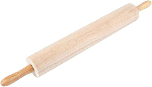 Betolla 18-Inch Wooden Rolling Pin – Hardwood Dough Roller with Smooth Rollers for Baking Bread, Pastry, Cookies, Pizza, Pie & Fondant