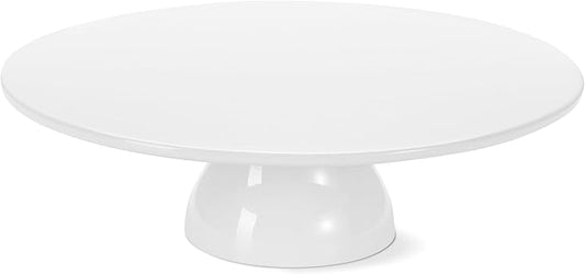 Yedio 12 inch Porcelain Cake Stand, Round Dessert Stand, Cupcake Stand for Birthday Parties, Weddings, Baby Shower and Other Events, White