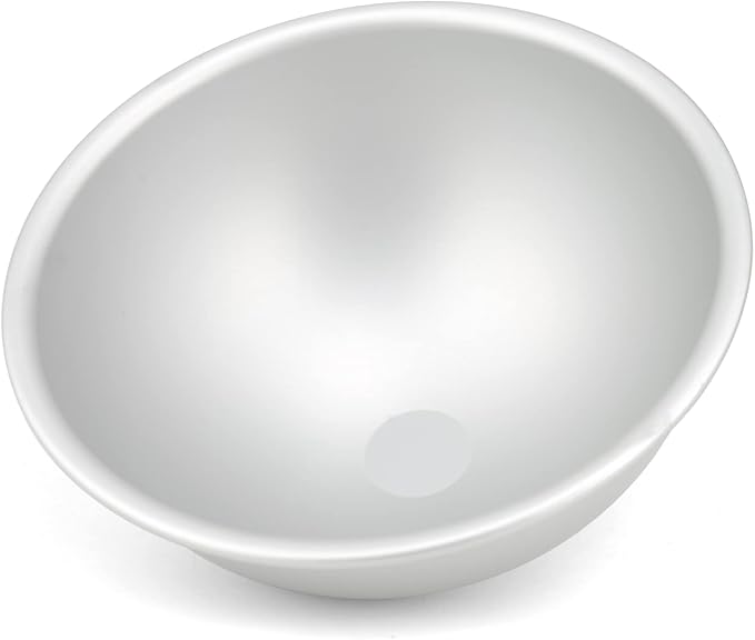 8 Inches Hemisphere Football Cake Pan, 3D Soccer Half Ball Birthday Cake Pan, Aluminum Cake Mold Nonstick Baking Tool