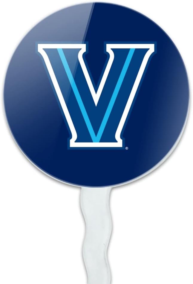 Villanova University Primary Logo Cupcake Picks Toppers Decoration Set of 6