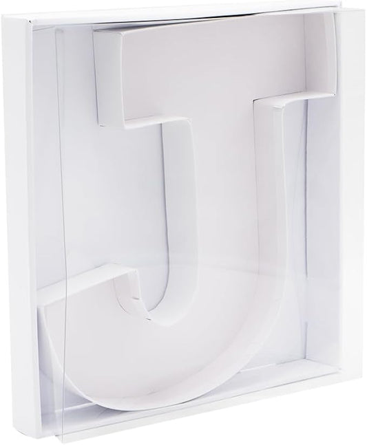 12" Fillable Cardboard Letter Charcuterie Gift Cupcake Box With Cover Sweets Packaging (J)