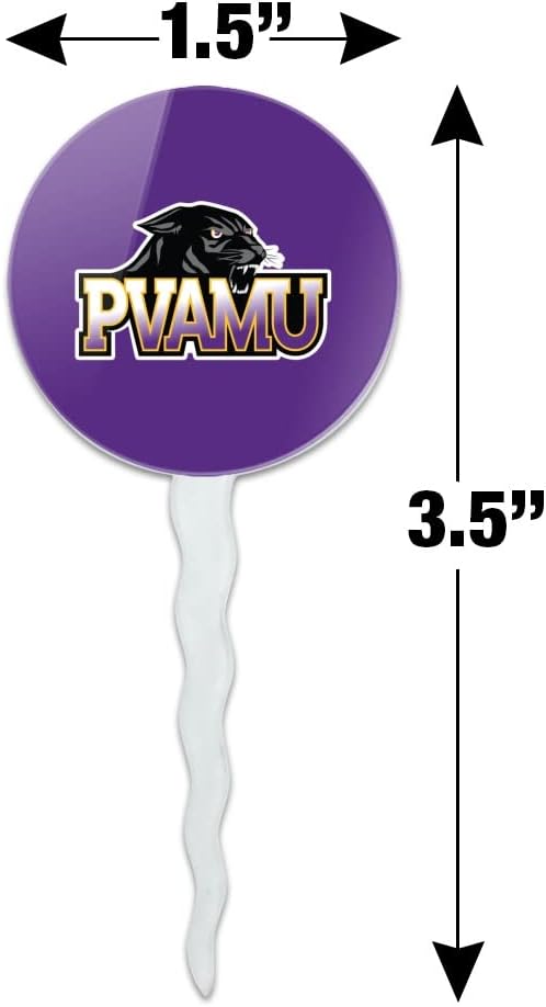 Prairie View A&M Primary Logo Cupcake Picks Toppers Decoration Set of 6