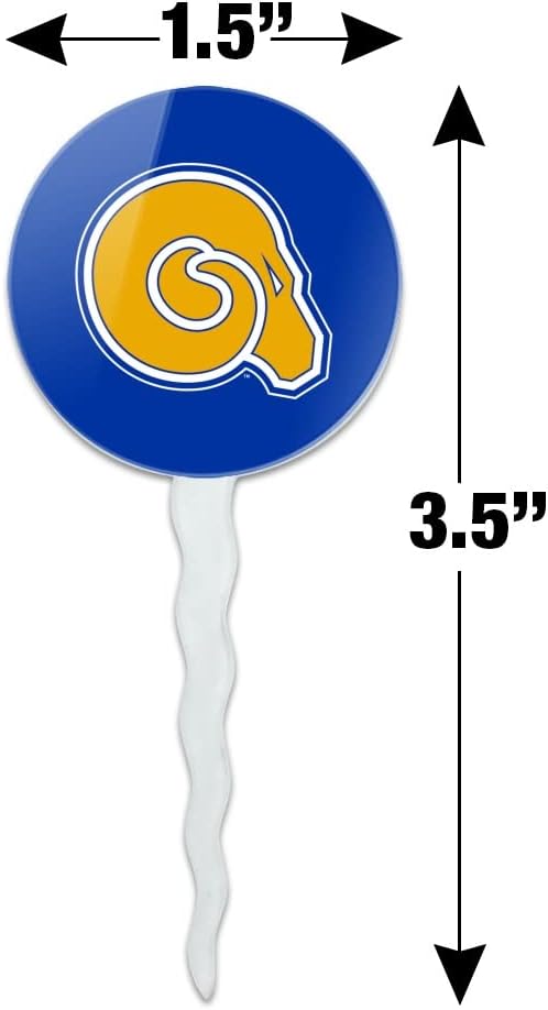 Albany State University Primary Logo Cupcake Picks Toppers Decoration Set of 6