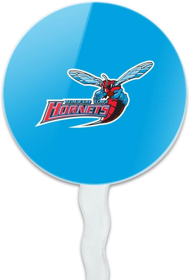 GRAPHICS & MORE Delaware State University Primary Logo Cupcake Picks Toppers Decoration Set of 6