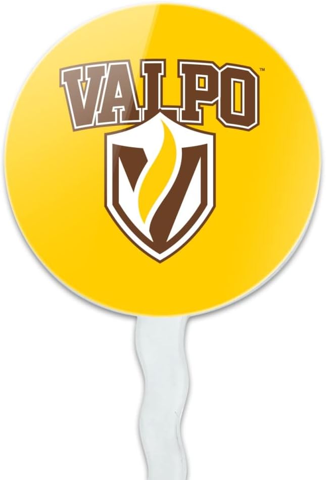 Valparaiso University Primary Logo Cupcake Picks Toppers Decoration Set of 6