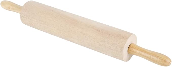 Betolla 13-Inch Wooden Rolling Pin – Hardwood Dough Roller with Smooth Rollers for Baking Bread, Pastry, Cookies, Pizza, Pie & Fondant