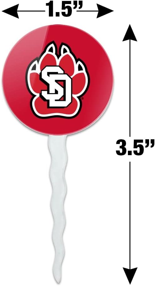 South Dakota Primary Logo Cupcake Picks Toppers Decoration Set of 6