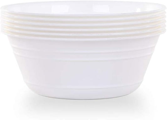 Mintra Home Snack Bowls (Small 6pk (600ml), White)