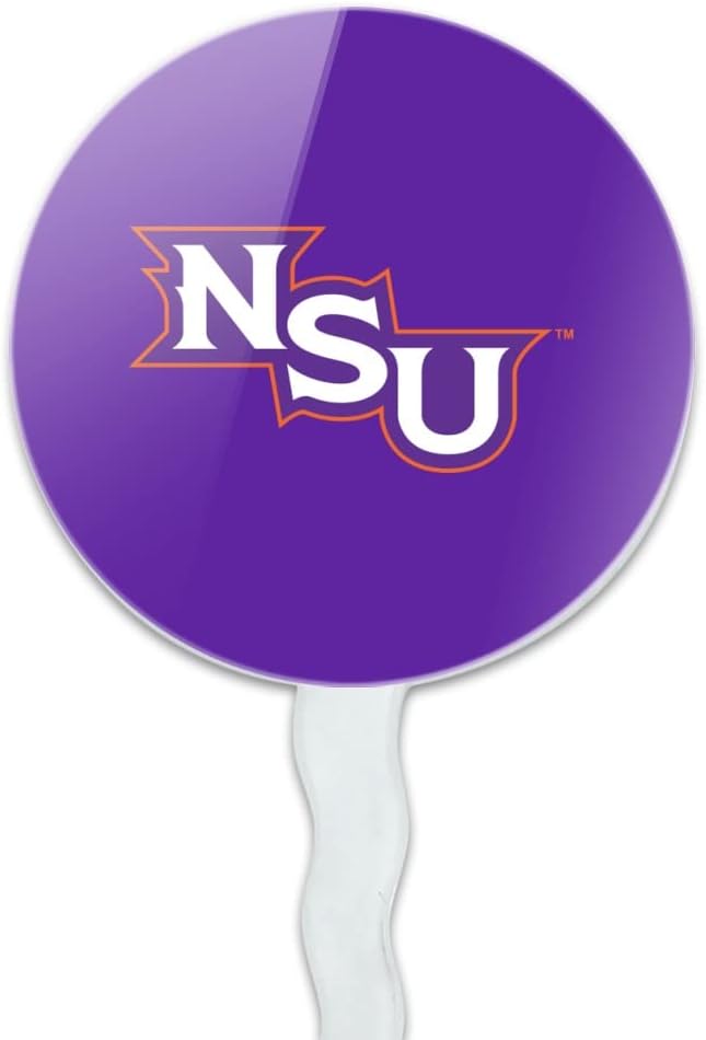 Northwestern State University Primary Cupcake Picks Toppers Decoration Set of 6