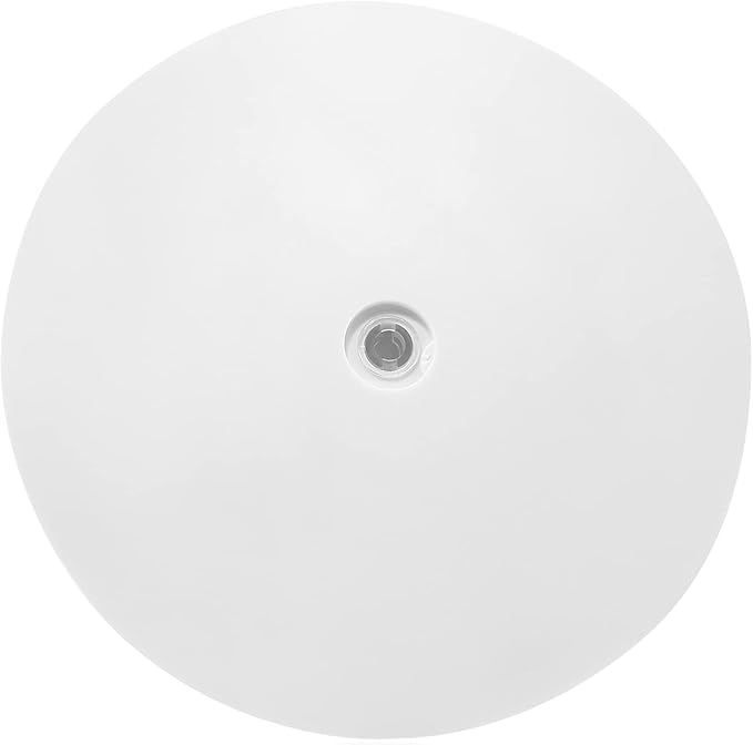 Jersvims 2Pcs 6 Inch Acrylic Turntable Platter, White Turntable Organizer Round Rotating Plate for Kitchen Pantry Cabinet Desk Rack Spice Cake Cookie Decorating