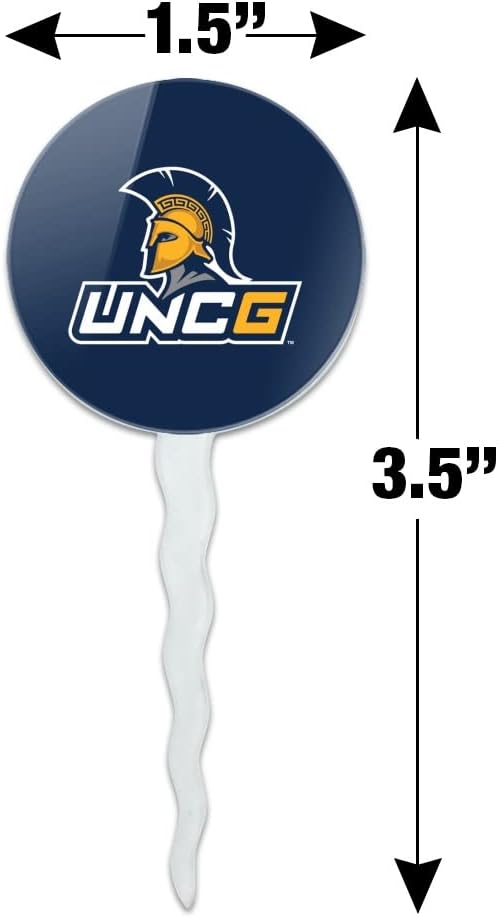 UNC Greensboro Primary Logo Cupcake Picks Toppers Decoration Set of 6