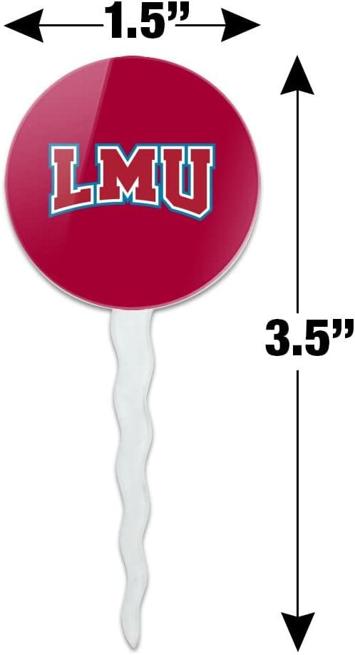 Loyola Marymount University Primary Logo Cupcake Picks Toppers Decoration Set of 6