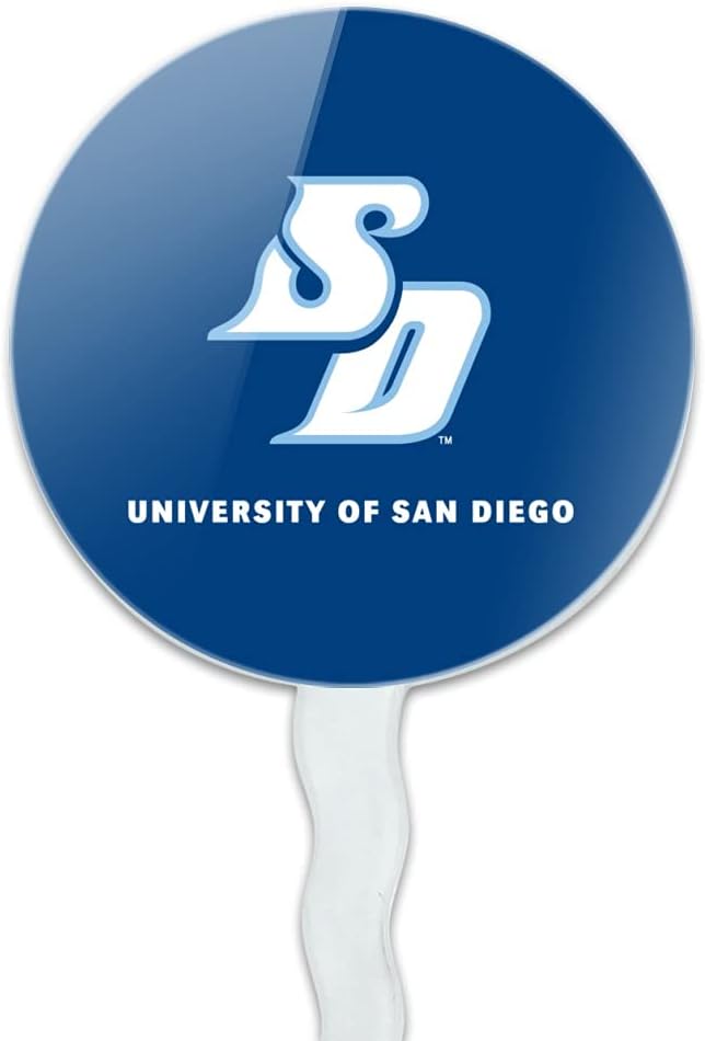 University of San Diego Primary Logo Cupcake Picks Toppers Decoration Set of 6