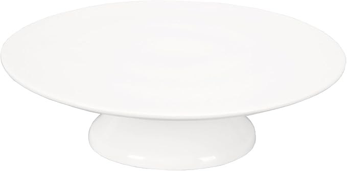 Porcelain Cake Stand, Round Dessert Stand, Cupcake Stand - Wedding and Birthday Decorating Cake Pedestal Stand - Dessert Display Serving Use at Parties, Restaurants, Birthday 11.8 Inch