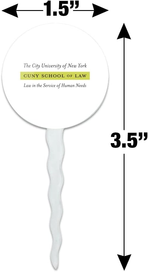 CUNY School of Law Primary Logo Cupcake Picks Toppers Decoration Set of 6