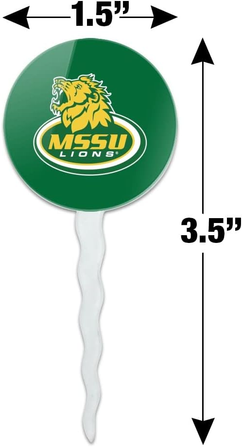 Missouri Southern State University Primary Logo Cupcake Picks Toppers Decoration Set of 6