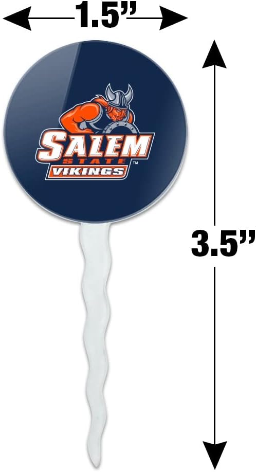 Salem State University Primary Cupcake Picks Toppers Decoration Set of 6