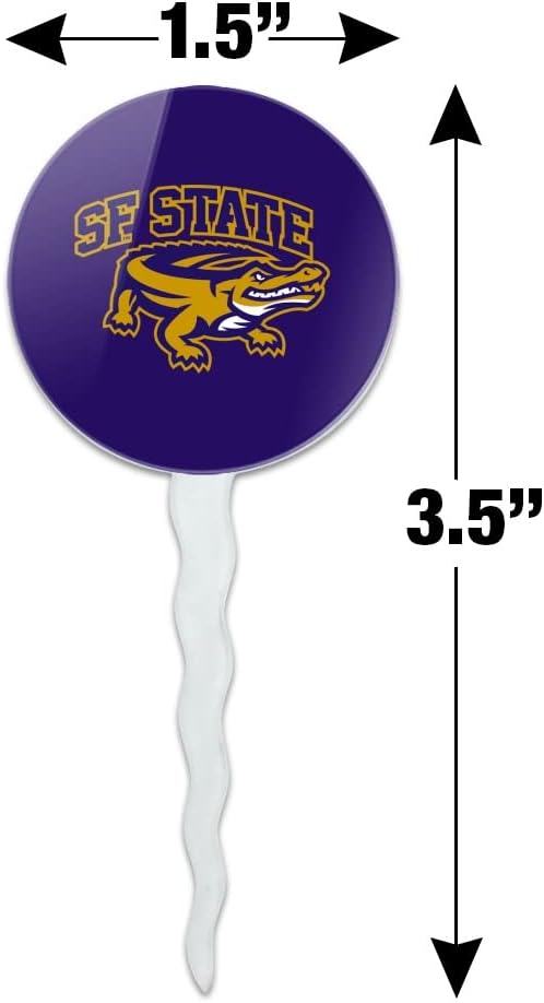 San Francisco State Primary Logo Cupcake Picks Toppers Decoration Set of 6