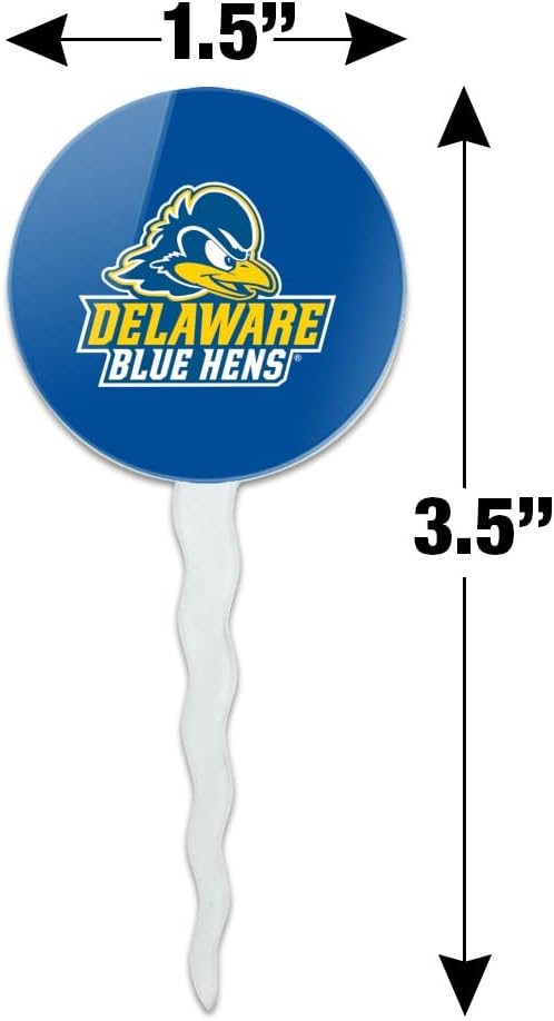 Delaware Primary Logo Cupcake Picks Toppers Decoration Set of 6