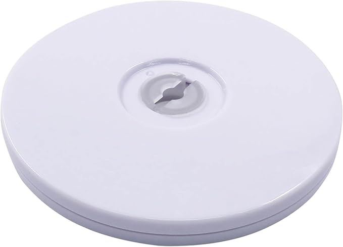 8Inch Acrylic Lazy Susan Turntable Organizer, White 360 Degree Rotation Round Turntable, Lazy Susan for Kitchen Table Spice Rack Cake Table Pantry Kitchen Decoratin