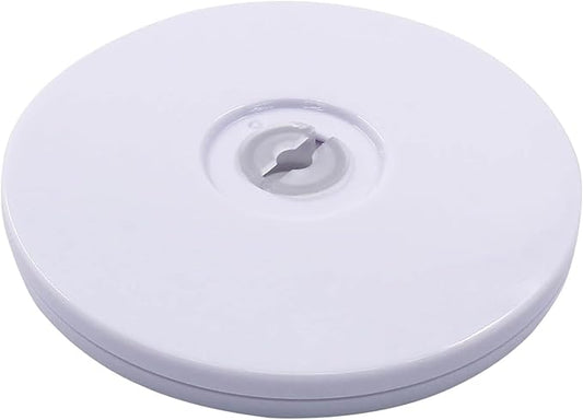 8Inch Acrylic Lazy Susan Turntable Organizer, White 360 Degree Rotation Round Turntable, Lazy Susan for Kitchen Table Spice Rack Cake Table Pantry Kitchen Decoratin