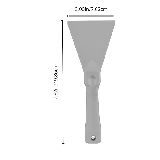 SPARTA Polypropylene Scraper Tool Food Safe Scraper for Removing Caked-On Residue in Commercial Kitchens, Plastic, 7.82 x 3 Inches, Brown