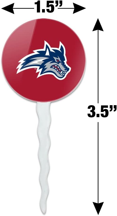 Stony Brook University Primary Logo Cupcake Picks Toppers Decoration Set of 6