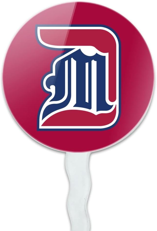 University of Detroit Mercy Primary Logo Cupcake Picks Toppers Decoration Set of 6
