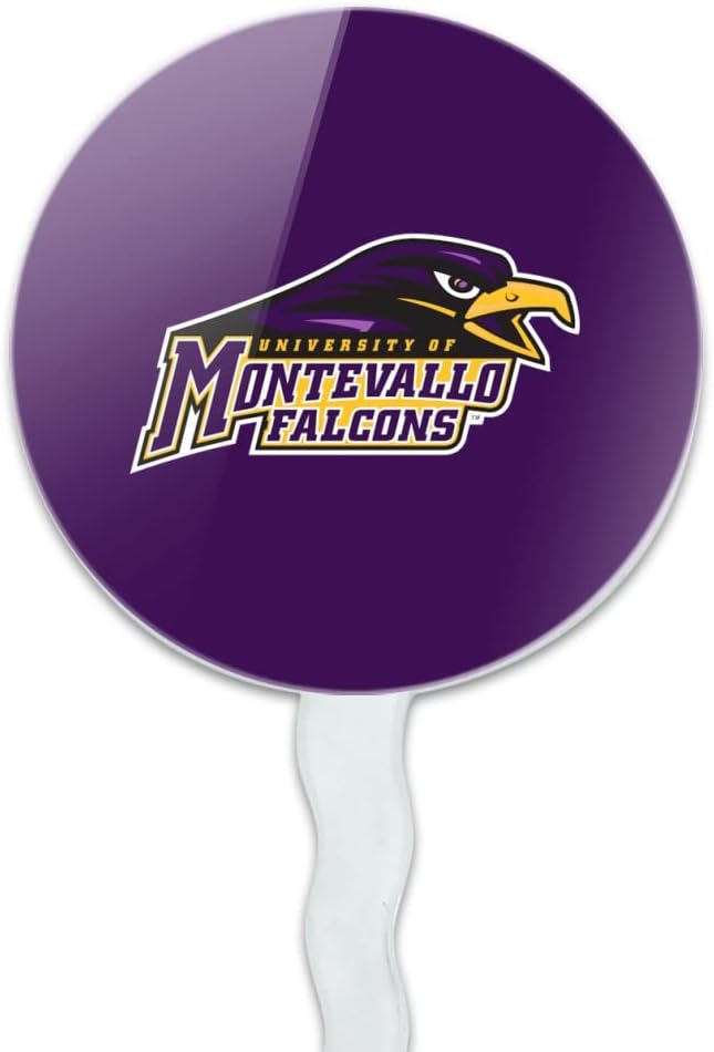 University of Montevallo Primary Logo Cupcake Picks Toppers Decoration Set of 6
