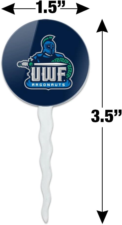 University of West Florida Primary Logo Cupcake Picks Toppers Decoration Set of 6
