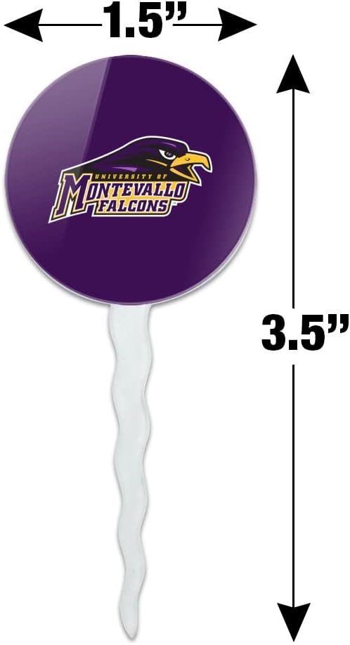 University of Montevallo Primary Logo Cupcake Picks Toppers Decoration Set of 6