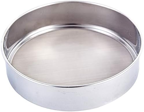 Falytemow Flour Sifter Round Flour Sieve Strainer with 40 Mesh Premium Rustproof Stainless Steel Fine Mesh for Baking 7.87 inch x 1.97 inch