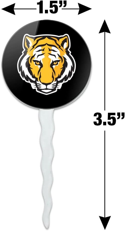 DePauw University Primary Logo Cupcake Picks Toppers Decoration Set of 6