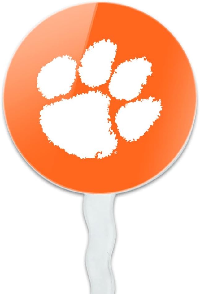 Clemson University Primary Logo Cupcake Picks Toppers Decoration Set of 6